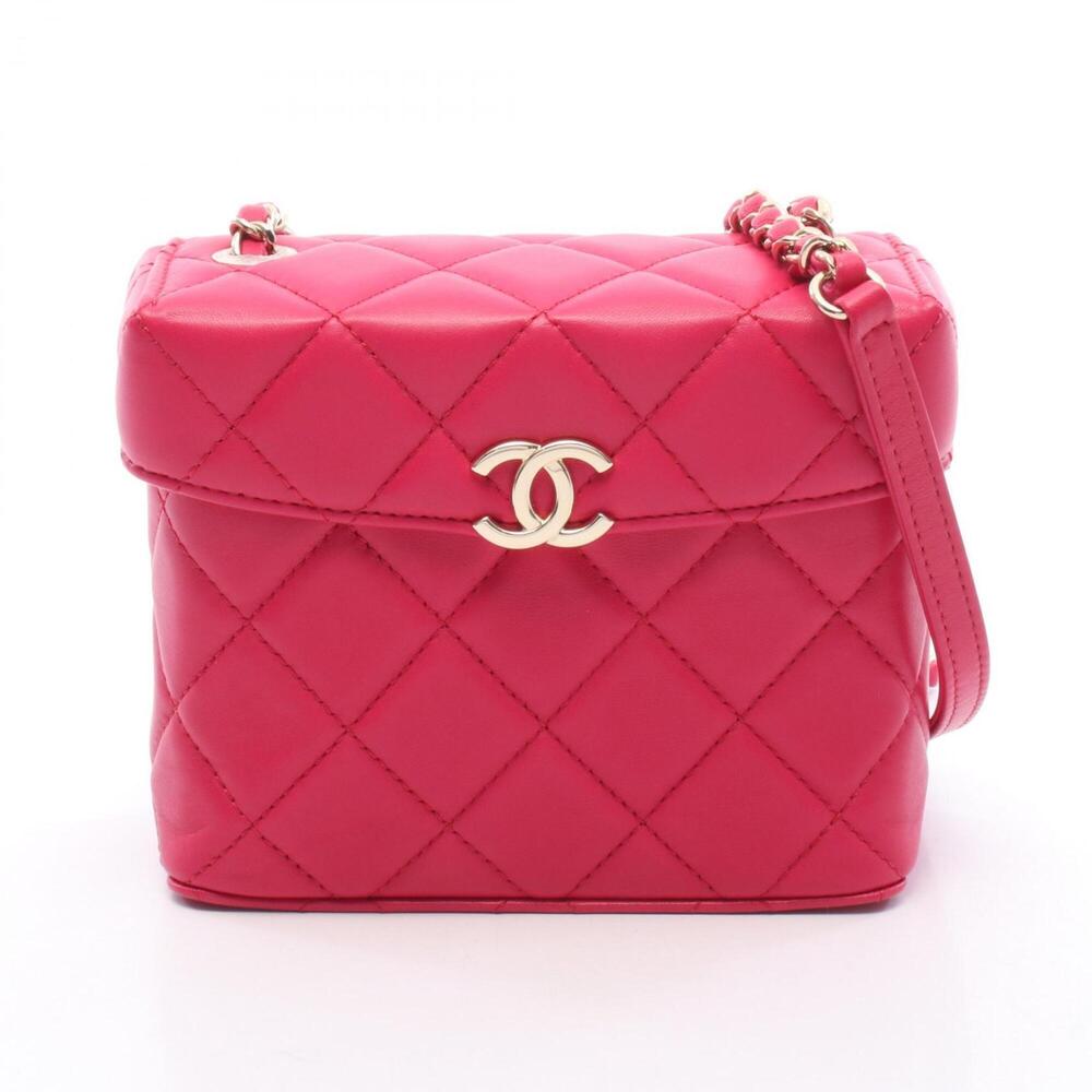 Chanel Matelassé Small Box Shoulder Bag/Handbag, Lambskin Leather, Women's, P...